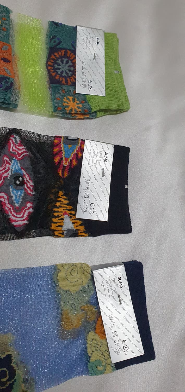 그린 블루 블랙 CONNISTINE MUSEUM 코니스틴 뮤지엄 양말  상품이미지8