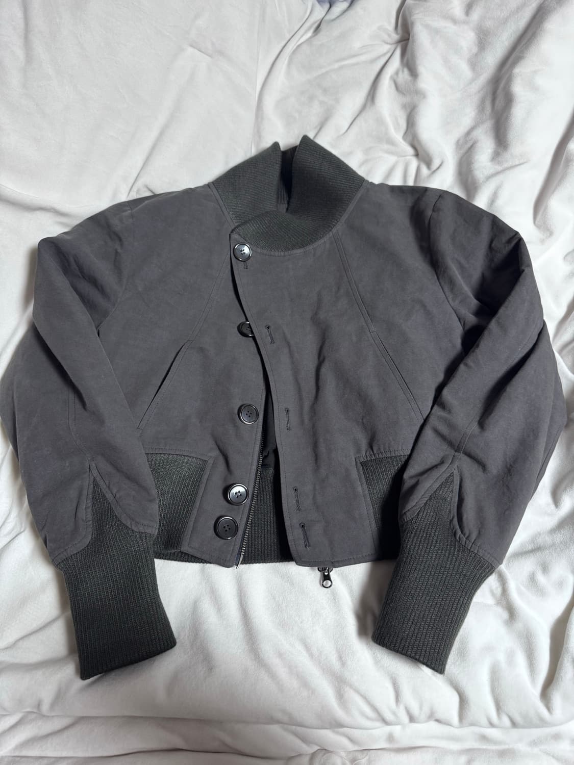 플리즈노팔로우 Sena High Neck Button Jacket 상품이미지4