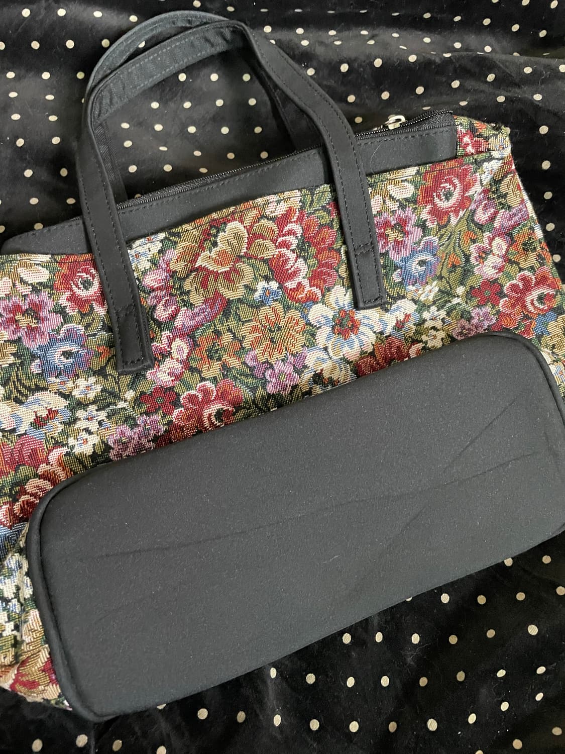     빈티지 자카드 플로럴 백 상품이미지4