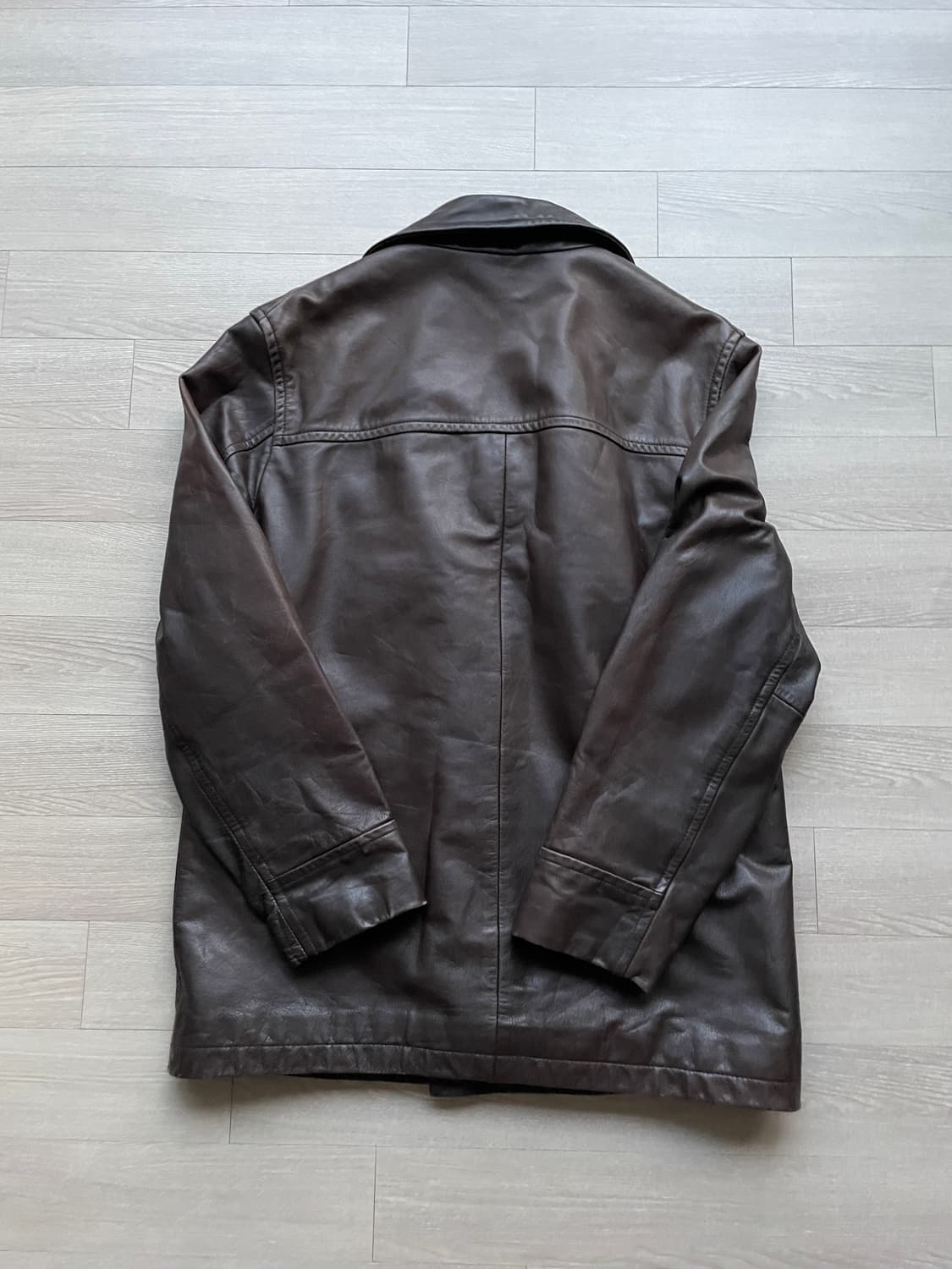 90s 올드갭 레더 카코트 브라운 gap carcoat 상품이미지2