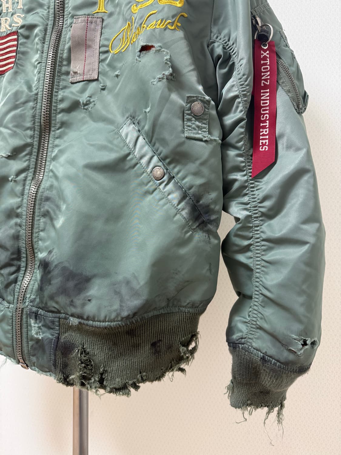 빈티지 ma-1 xtonz 항공 자켓 상품이미지5