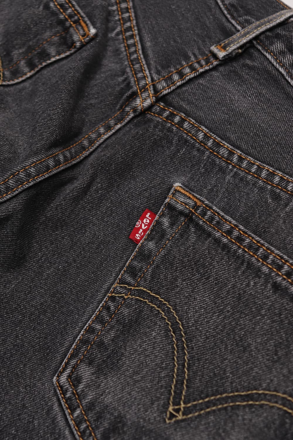 LEVIS 501 9부 흑청 버튼플라이 데님 팬츠 size 35 상품이미지8