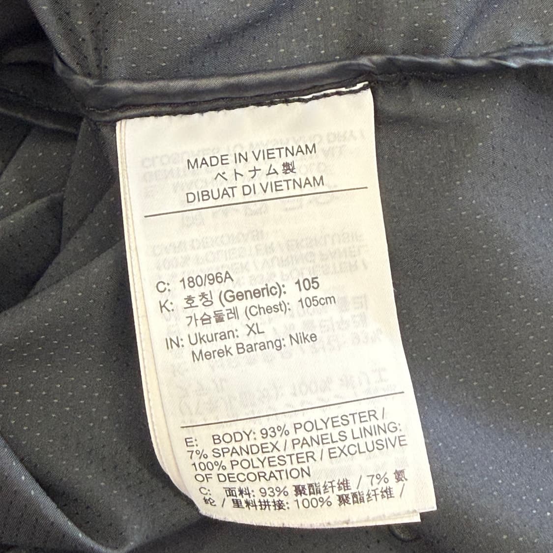 XL 나이키 러닝 챠콜 후드 바람막이 상품이미지5