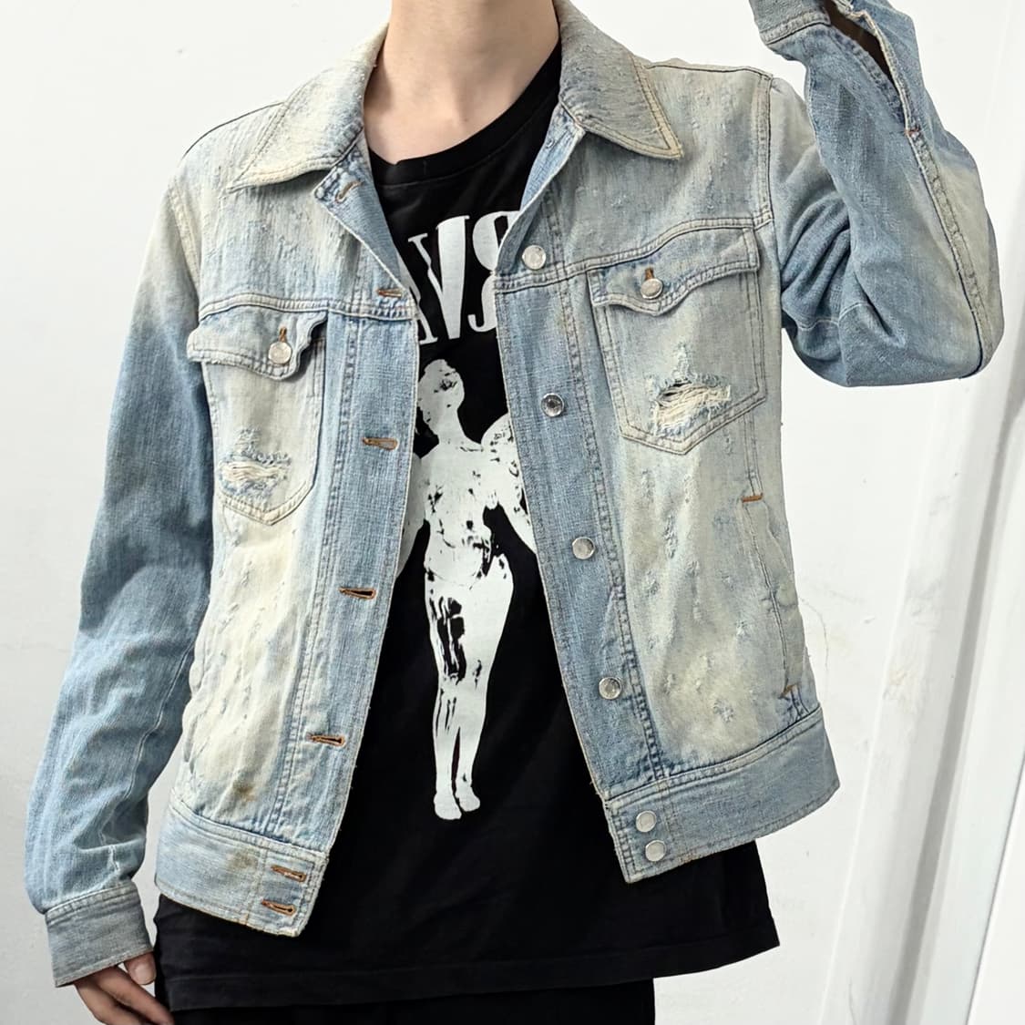 돌체앤가바나 컬렉션 데미지 데님 자켓 상품이미지3