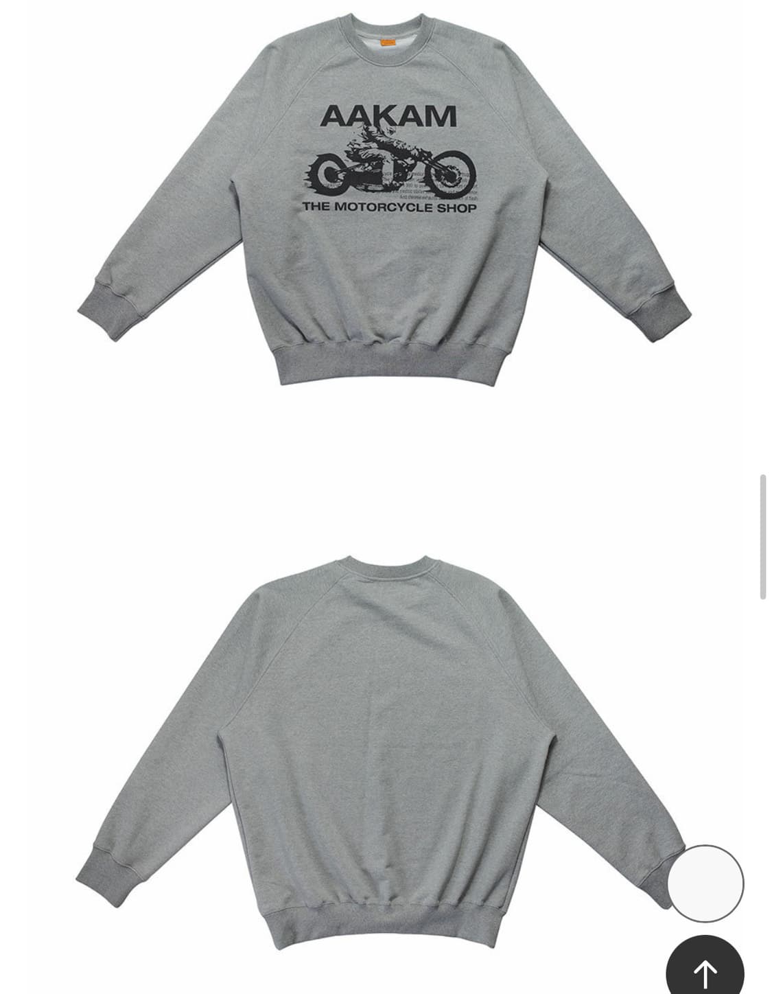 AAKAM / 아캄 / 남여공용 / 바이커 맨투맨 상품이미지2