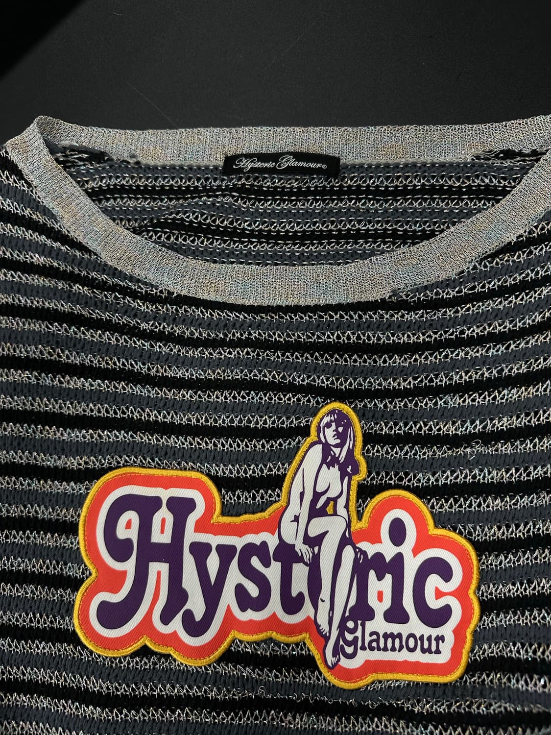 히스테릭 글래머 히스걸 트윙클 씨스루 크롭 슬리브 상품이미지5