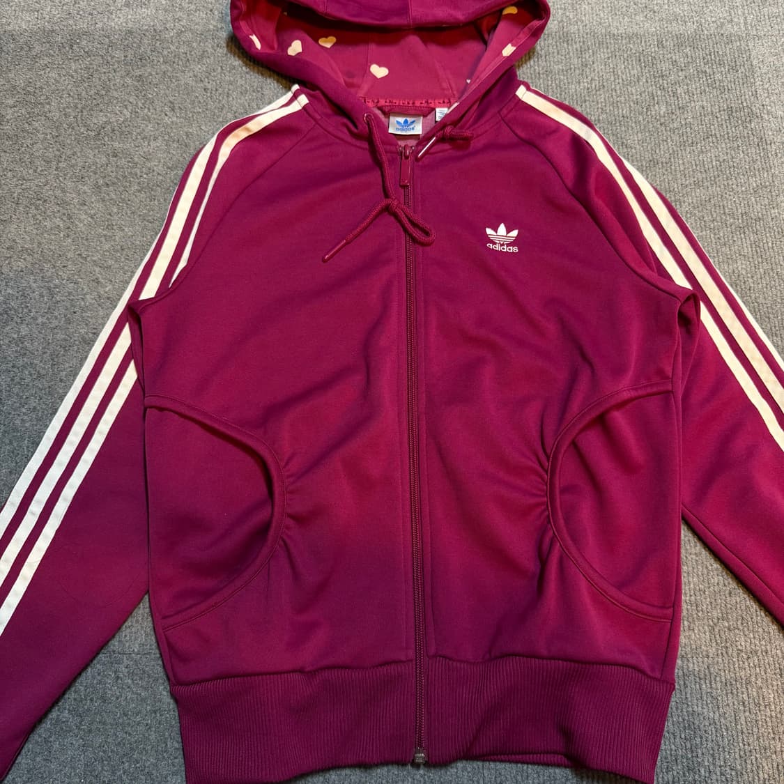 아디다스 버건디 하트 후드져지 95  상품이미지2