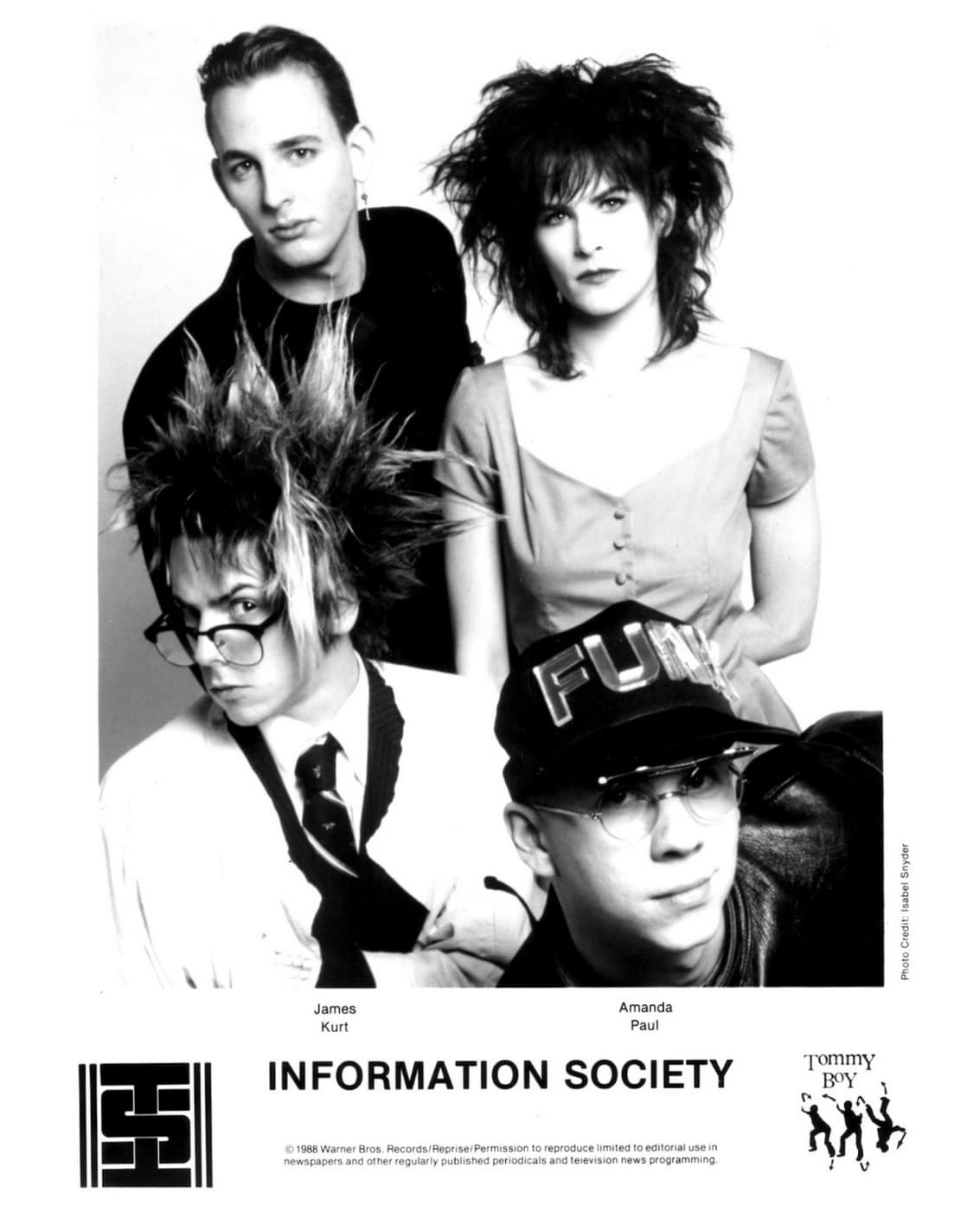 1988' Information Society 앨범 티셔츠 M 상품이미지7