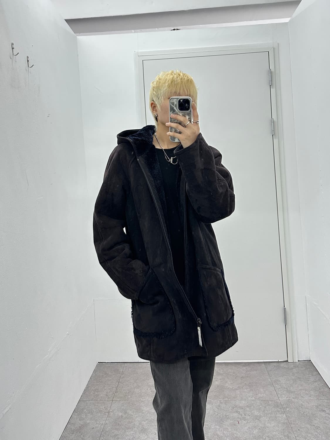 Comme Ca Ism suede fur jacket 상품이미지1