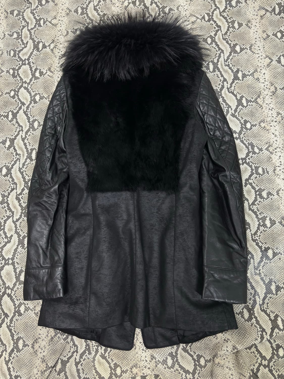 [VKEI]Raccoon Fur Trimming Shadow Washed 상품이미지10