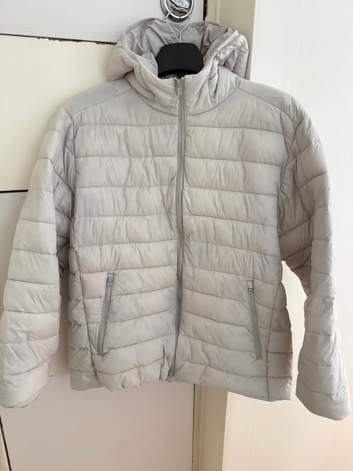 XXL) 스파오 씬라이트 경량패딩 라이트그레이 미착용 상품이미지1