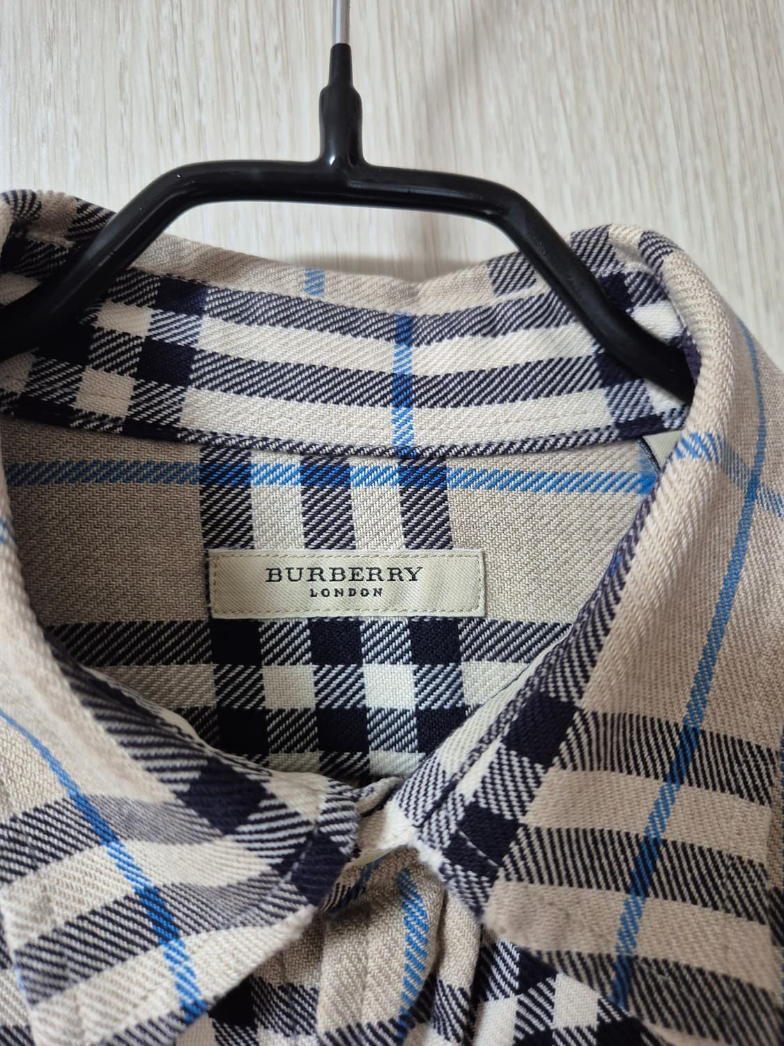 (정품) 버버리 체크 남방 셔츠 코튼 남방 M 상품이미지5