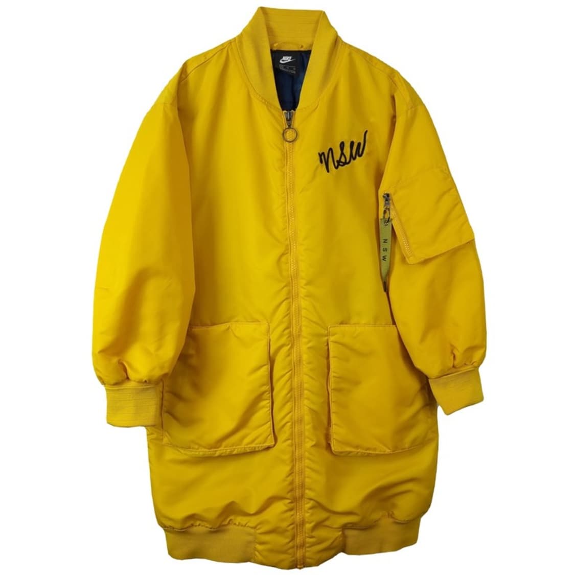 [나이키] 롱 MA1 코트 자켓 옐로우 M18255 상품이미지2
