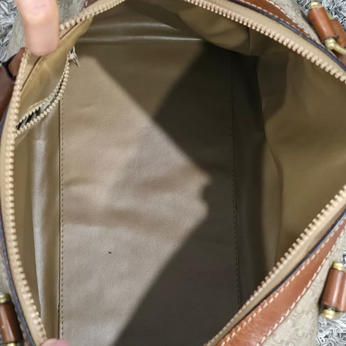 셀린느 빈티지 마카담 보스턴백 30 여행가방 베이지  상품이미지8