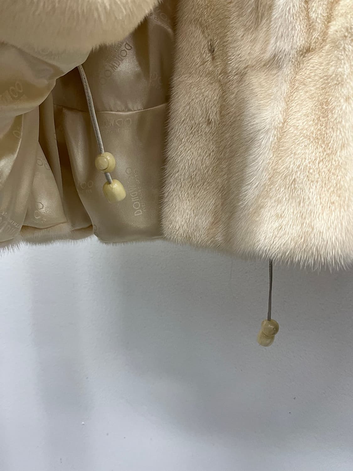 여) 동우모피 크림 후디 밍크자켓 상품이미지5