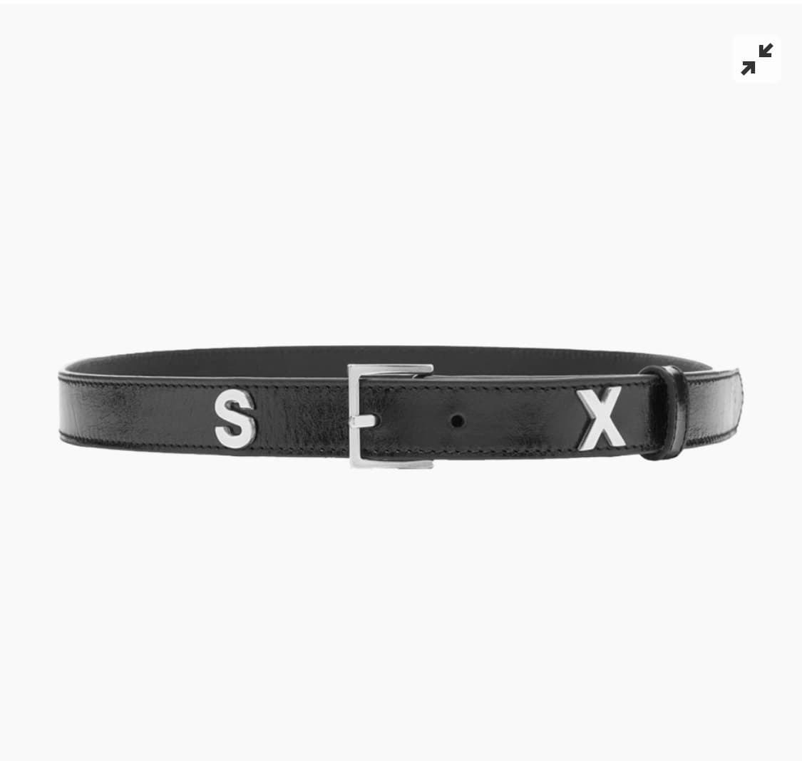 마틴로즈 sex 레터링 벨트 블랙 L/XL 새상품 급처 상품이미지2