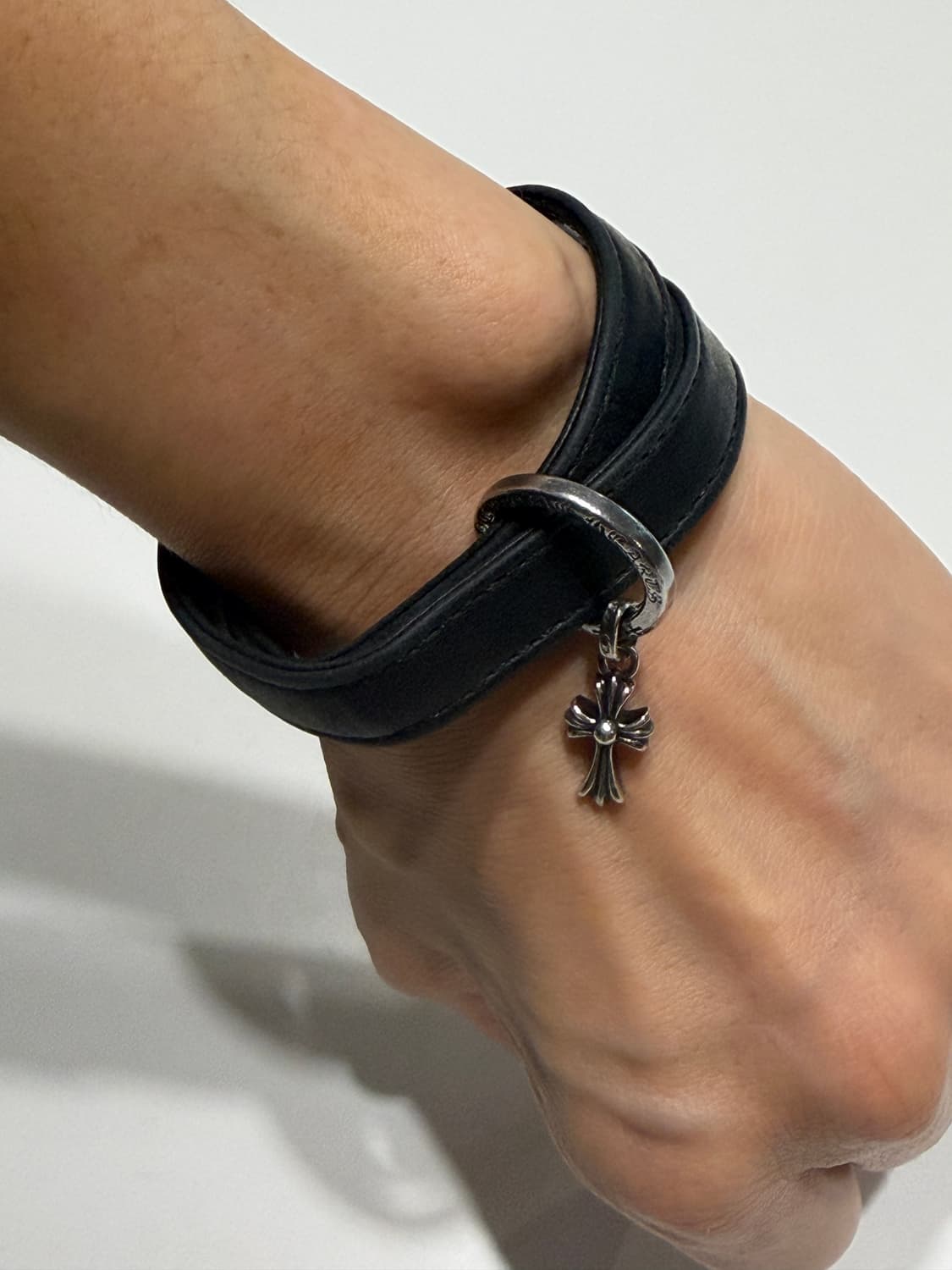 크롬하츠 가죽 실버링 팔찌 상품이미지9