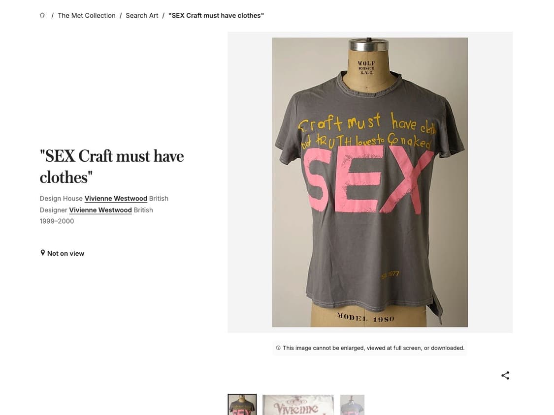 Vivienne Westwood “SEX” tee 상품이미지5