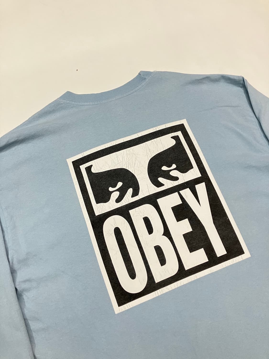 Obey 오베이 빅로고 스카이블루 롱슬리브 상품이미지2