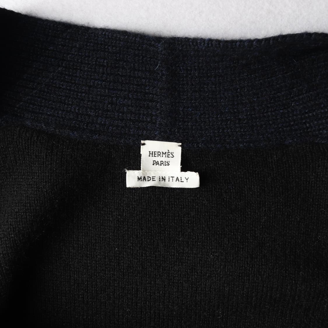 에르메스 레더 버튼 캐시미어 100% 롱 가디건 상품이미지3