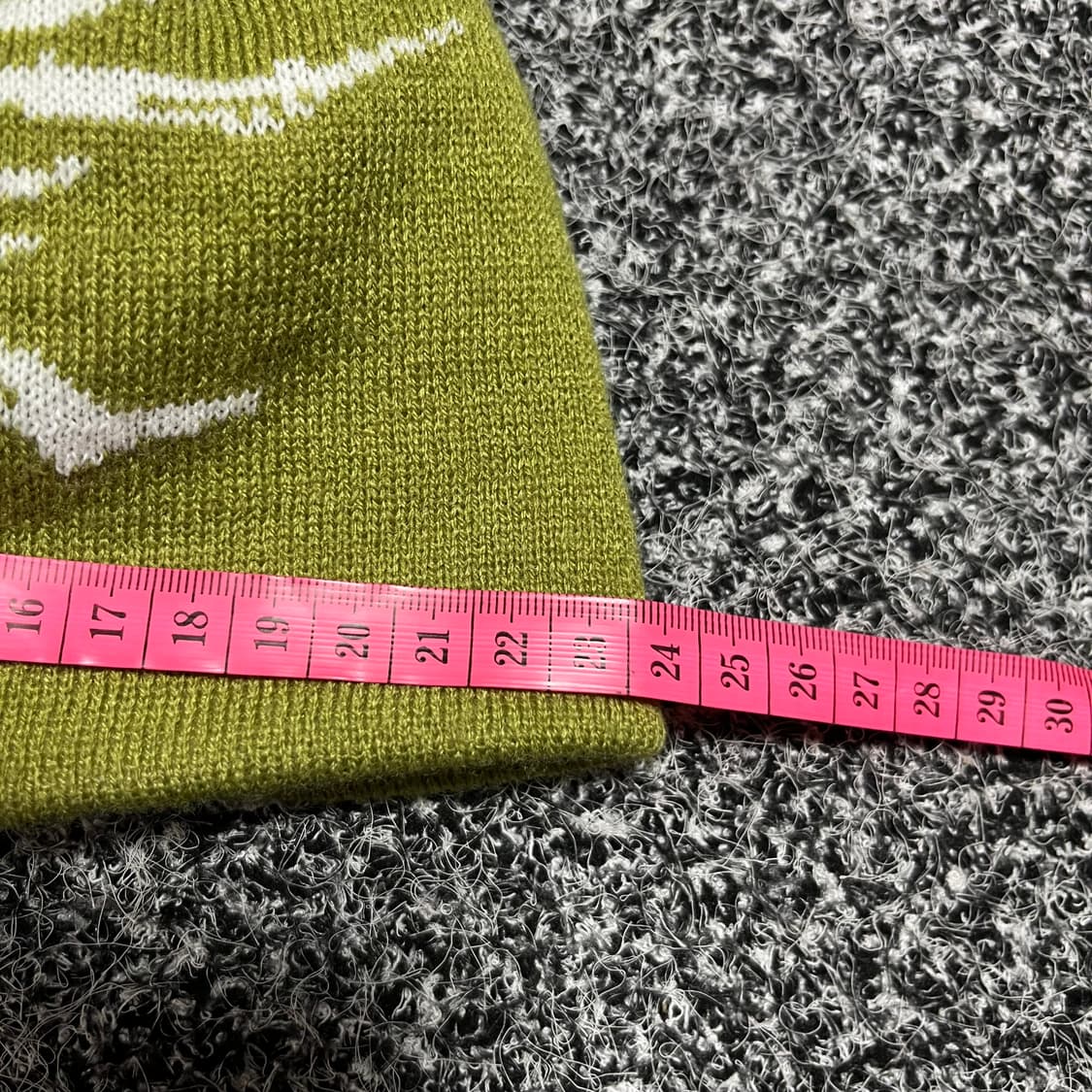 빈티지 올리브색 패턴 비니 상품이미지4