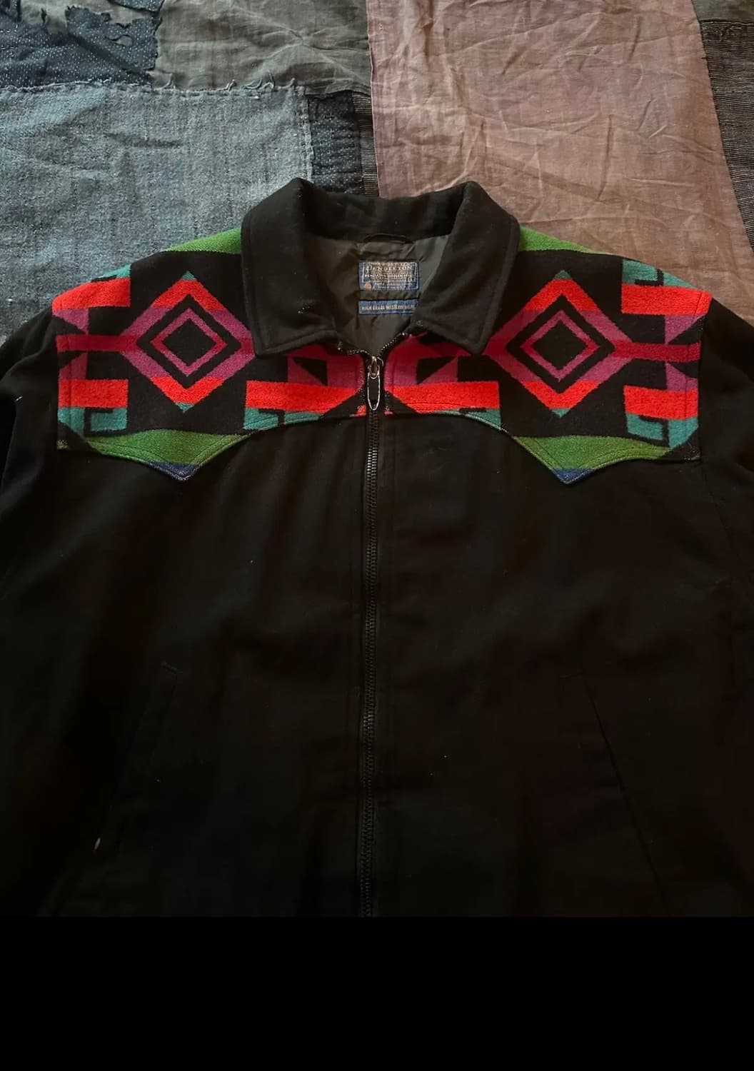 70s 80s 빈티지 펜들턴 네이티브 아메리칸 나바호 울 봄버 자켓 상품이미지2