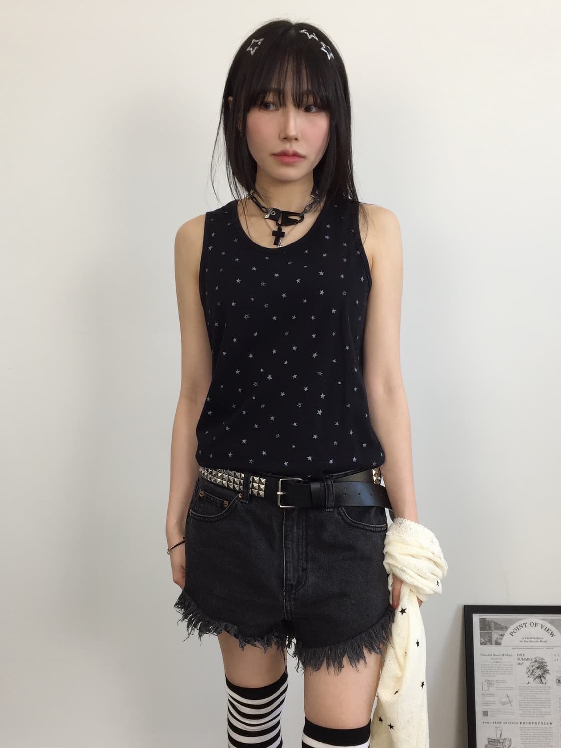 'Heart Market' Star Sleeveless T-Shirts 상품이미지1