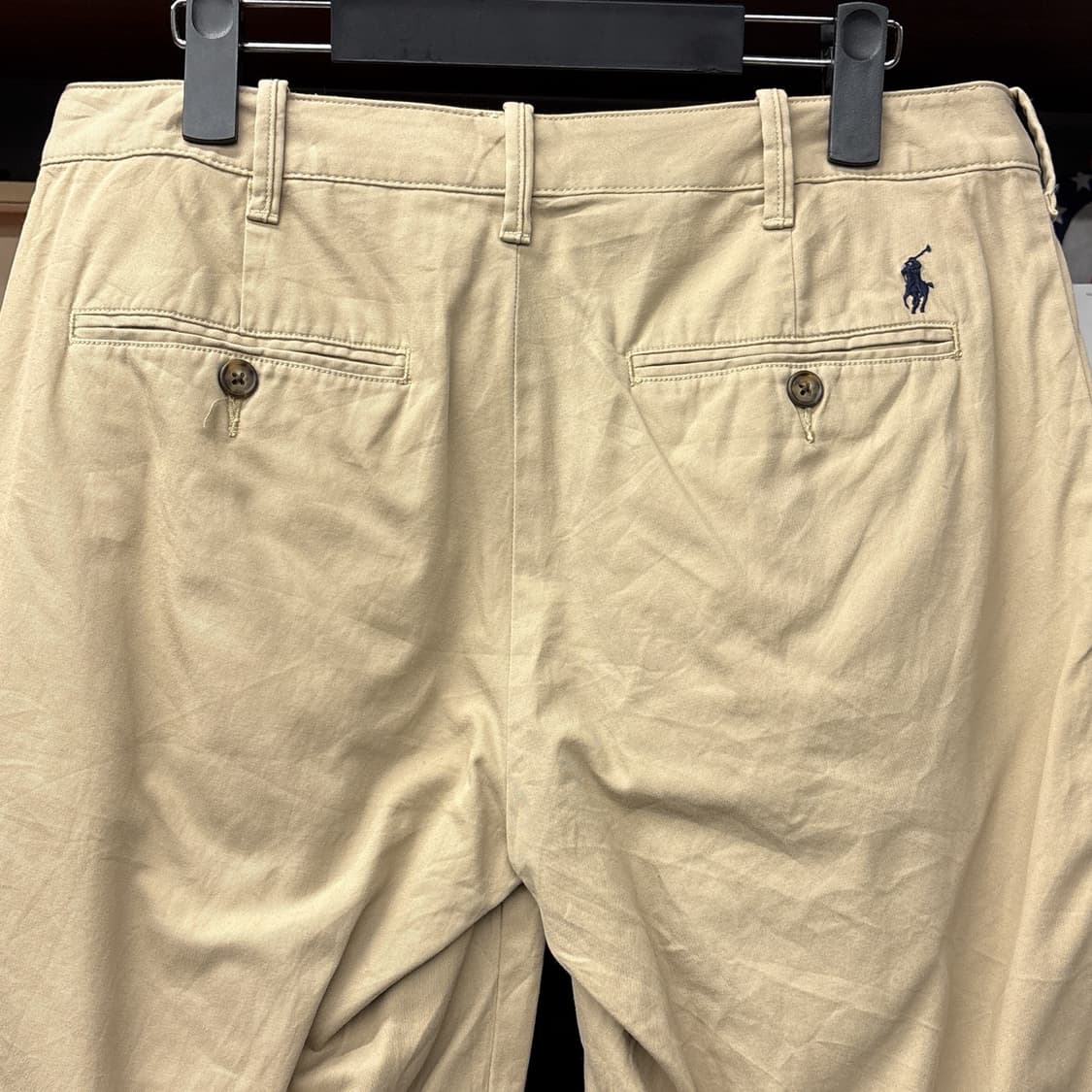 신형라벨 폴로 랄프로렌 클래식 치노 쇼츠팬츠 포니자수 진베이지 N1110 상품이미지5