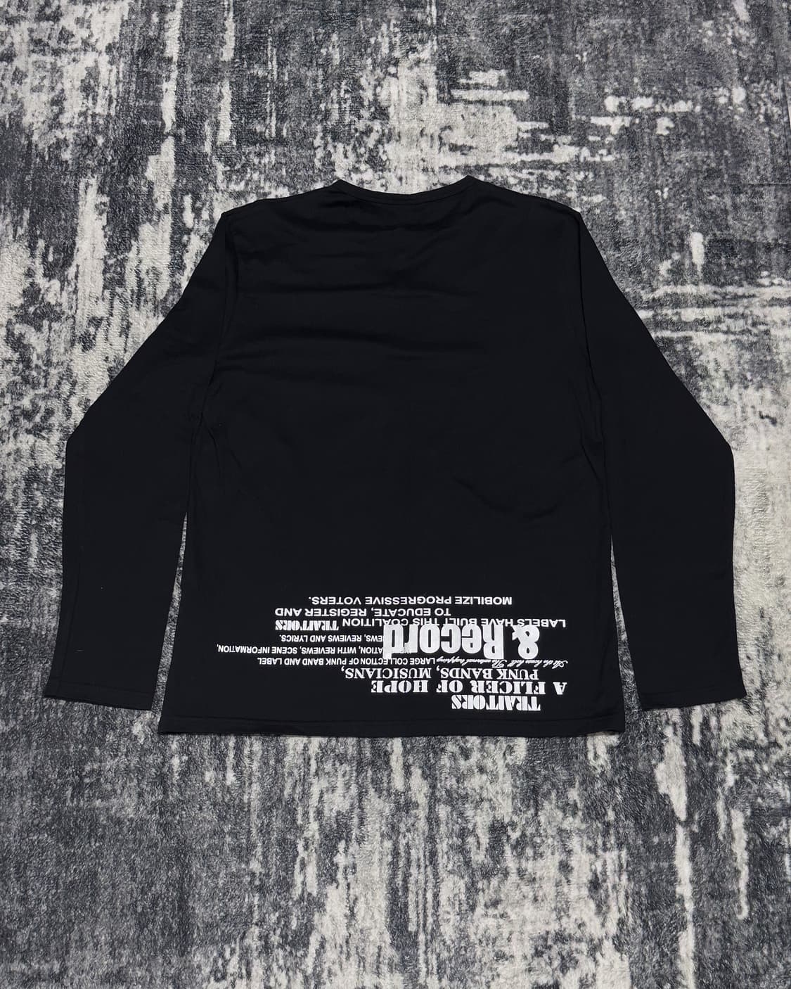 {Corn Flake} Silver Lettering L/S Tee    상품이미지4