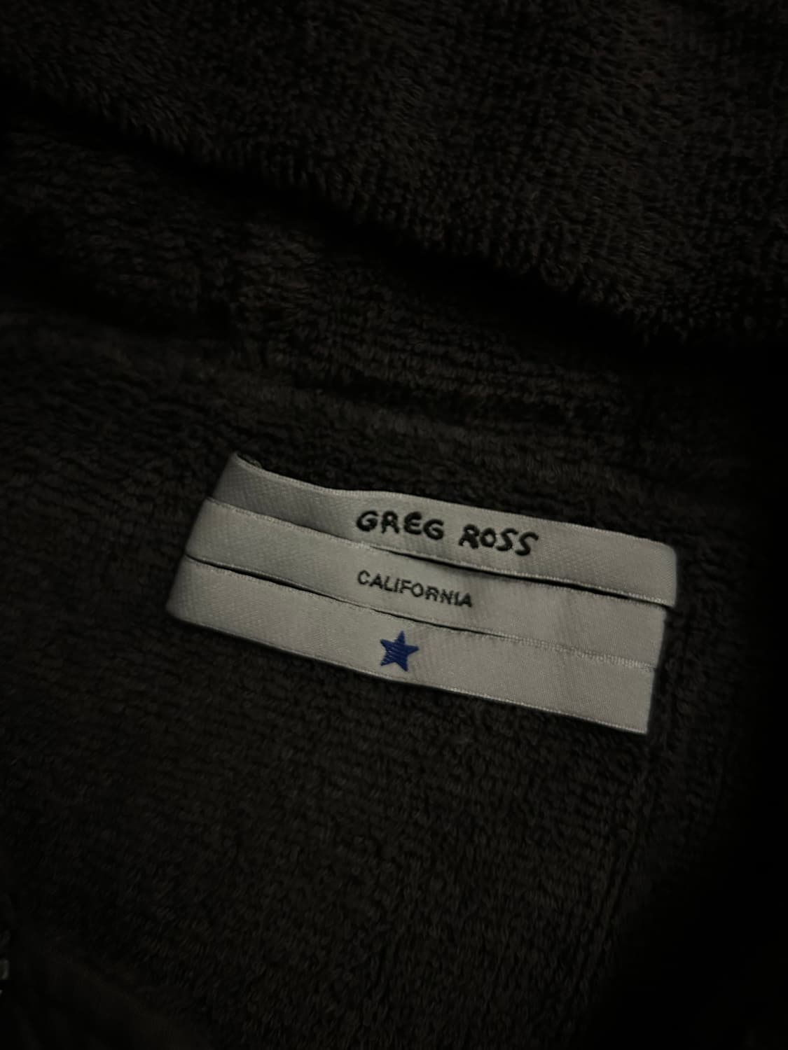 그렉 로스 타월 봄버 오프 블랙 eng발 상품이미지3