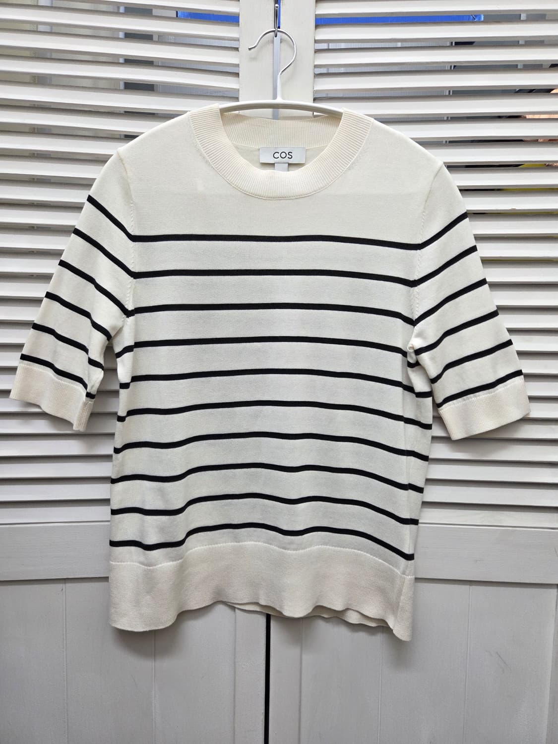 코스 스트라이프 니트 티셔츠 상품이미지1