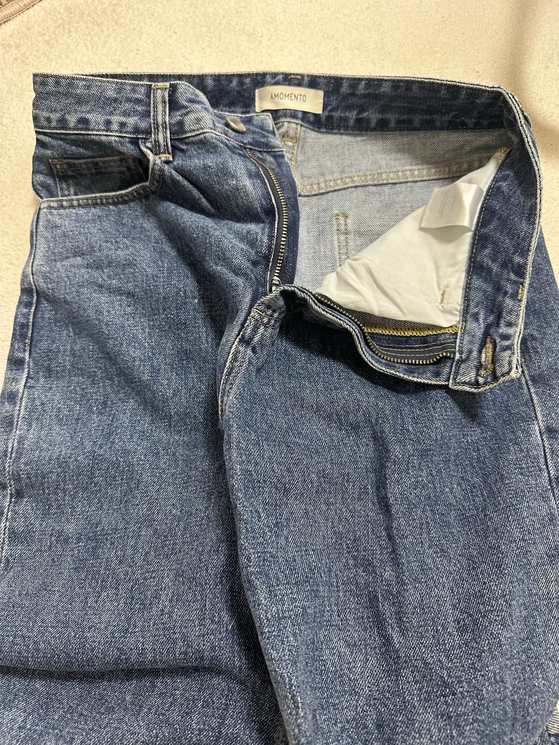 아모멘토 레귤러 데님 딥블루 상품이미지9