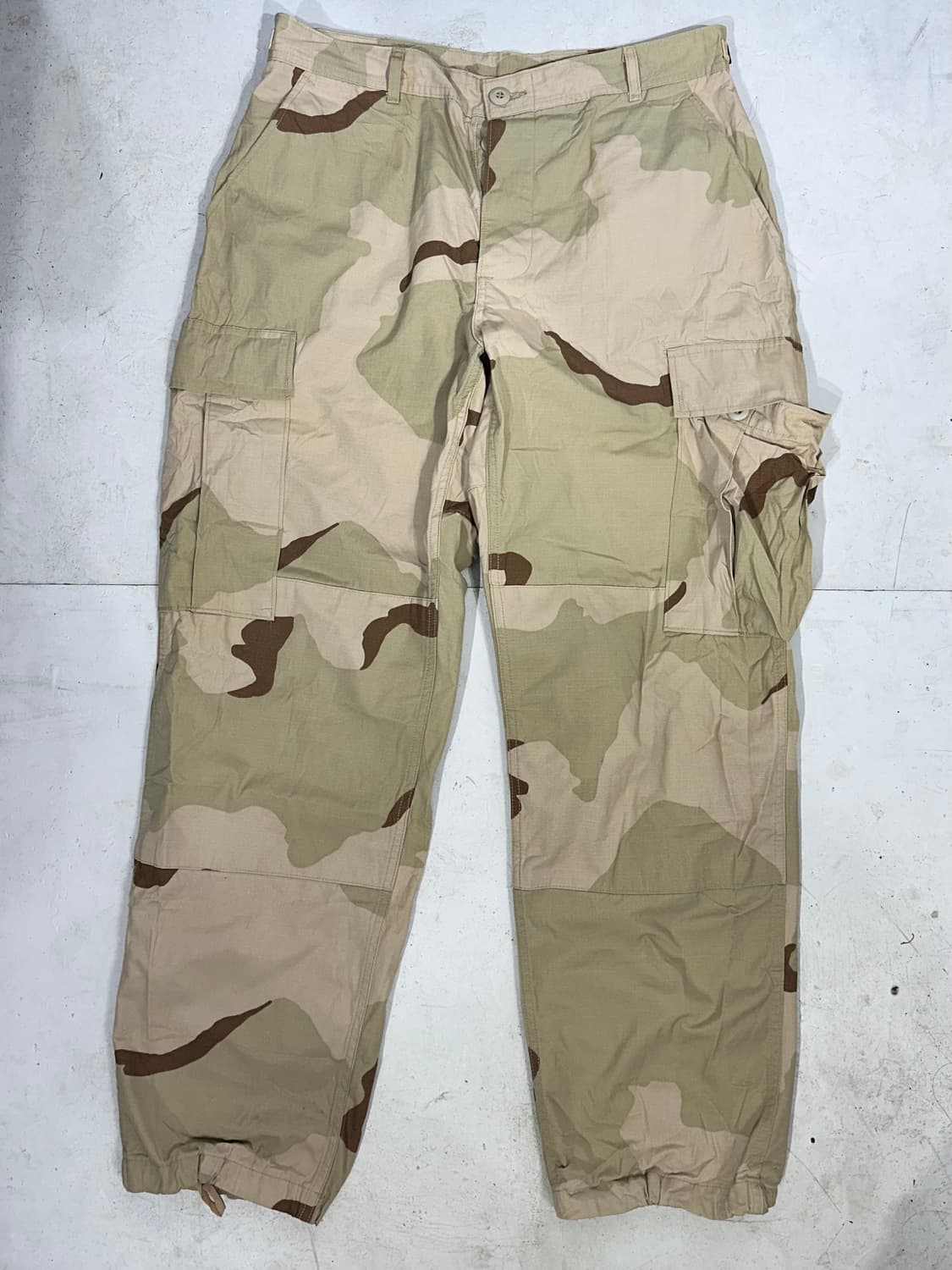빈티지 베이지 밀리터리 미군 데저트 카모 와이드 카고 팬츠  상품이미지4