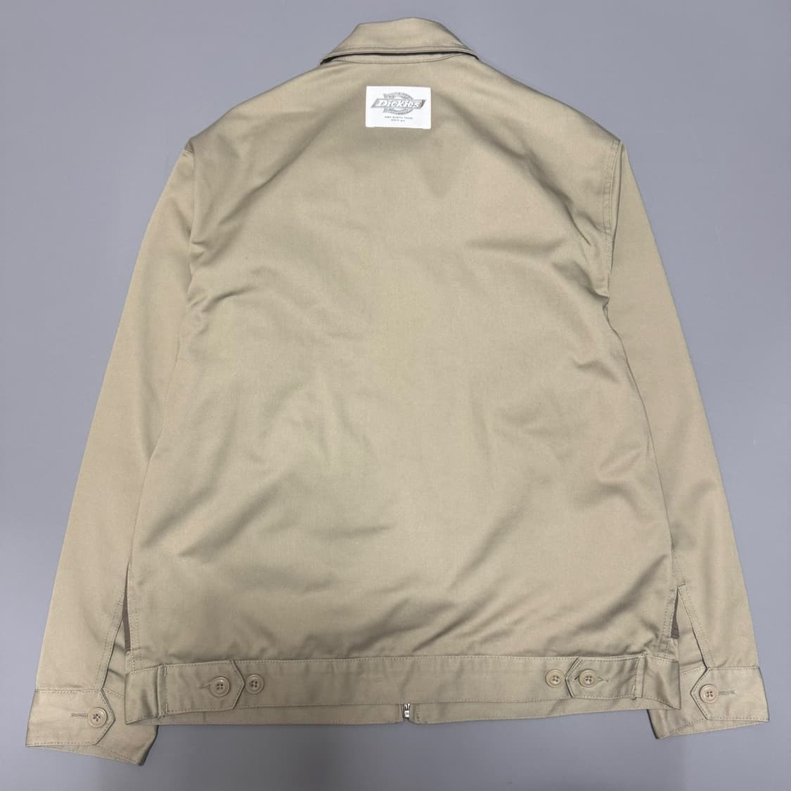 디키즈 베이지 트윌 코튼 캔버스 베스트 패치 워크 아이젠하워 워크 자켓 상품이미지7