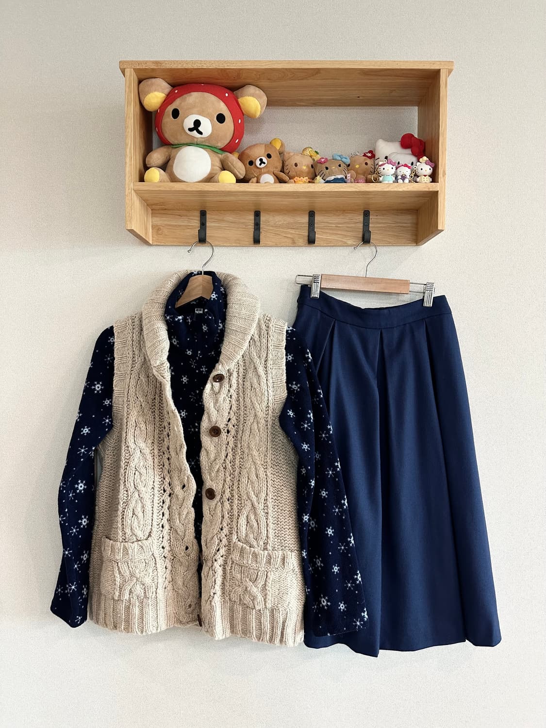 jpn 하구미 스즈코 모리걸 히피 레이어드 코디세트 상품이미지1