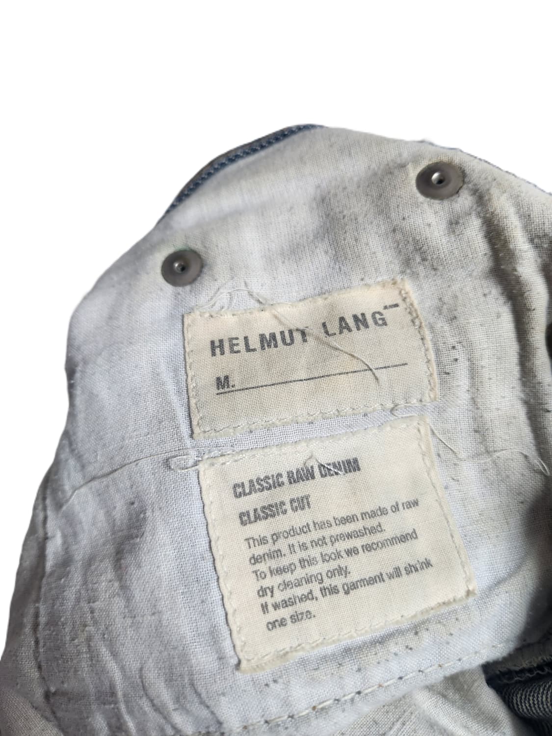 1999 Helmut Lang Classic Raw Denim 상품이미지6