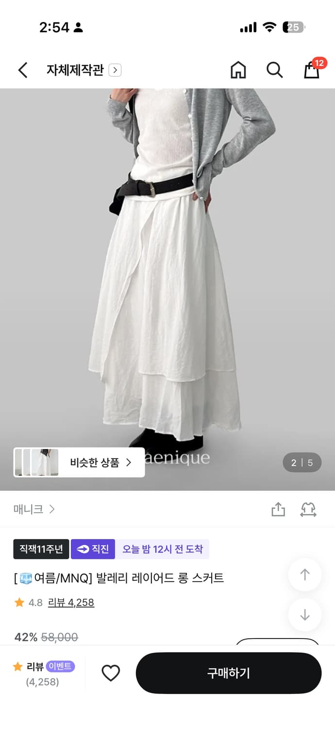 매니크 발레리 레이어드 롱 스커트 상품이미지1