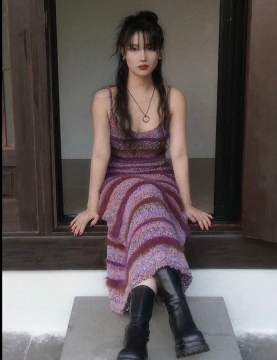 니트 롱 원피스 상품이미지2