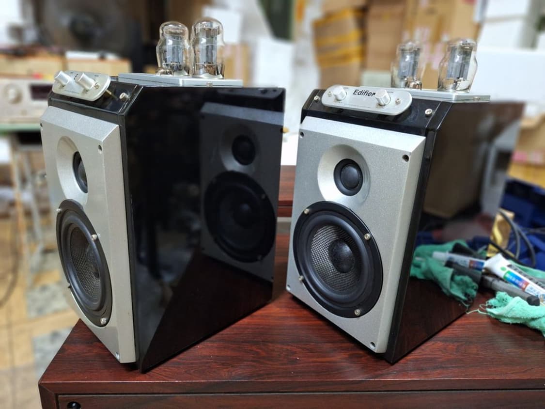 진공관 빈티지 중형 스피커 1조 edifier m-30 감성 인테리어 상품이미지4