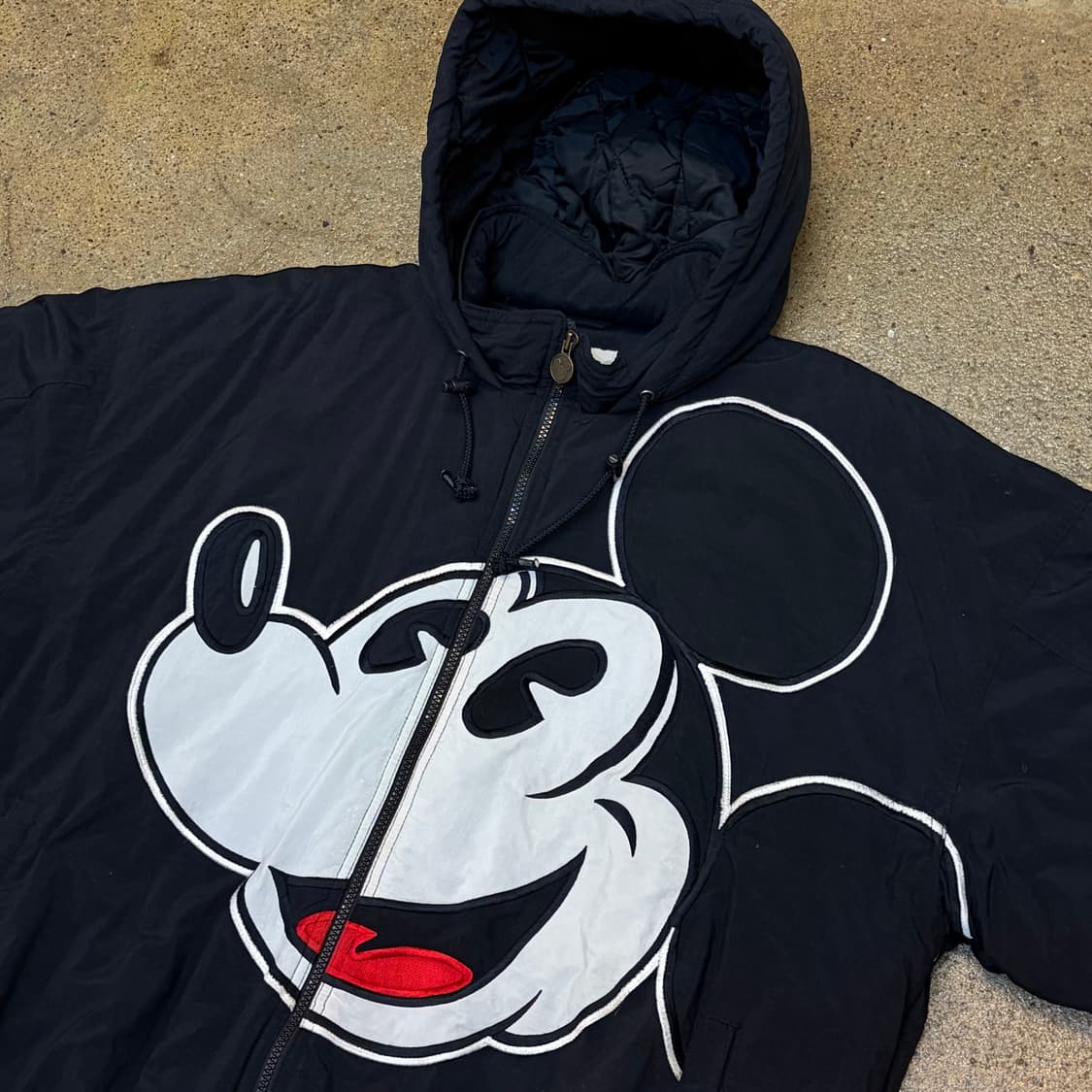 90s 미국 빈티지 스타터 X 미키마우스 콜라보 패딩점퍼 후드패딩 상품이미지4