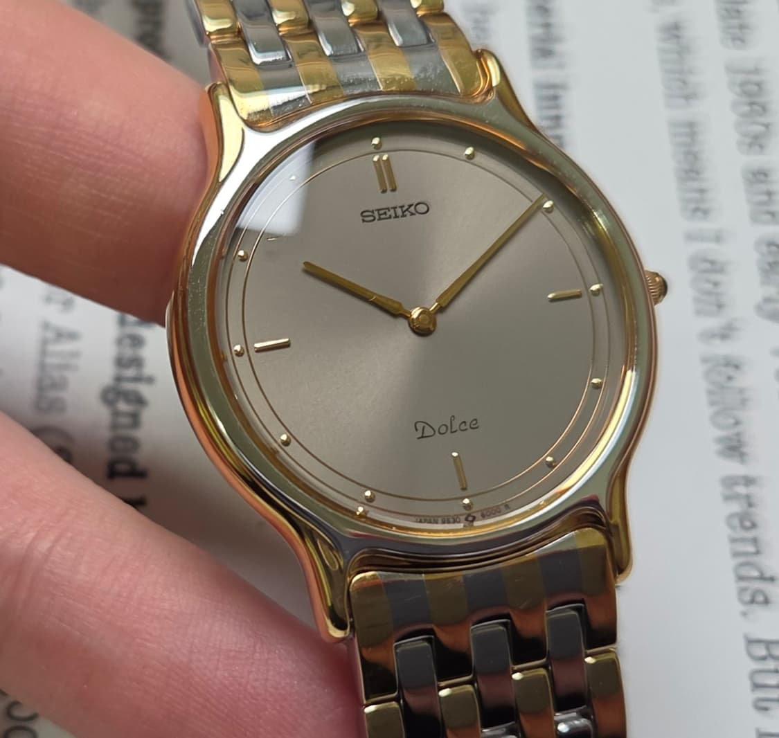 빈티지 세이코 돌체 오리지널 그레이다이얼 슬림쿼츠 브레이슬릿 ver. 상품이미지10