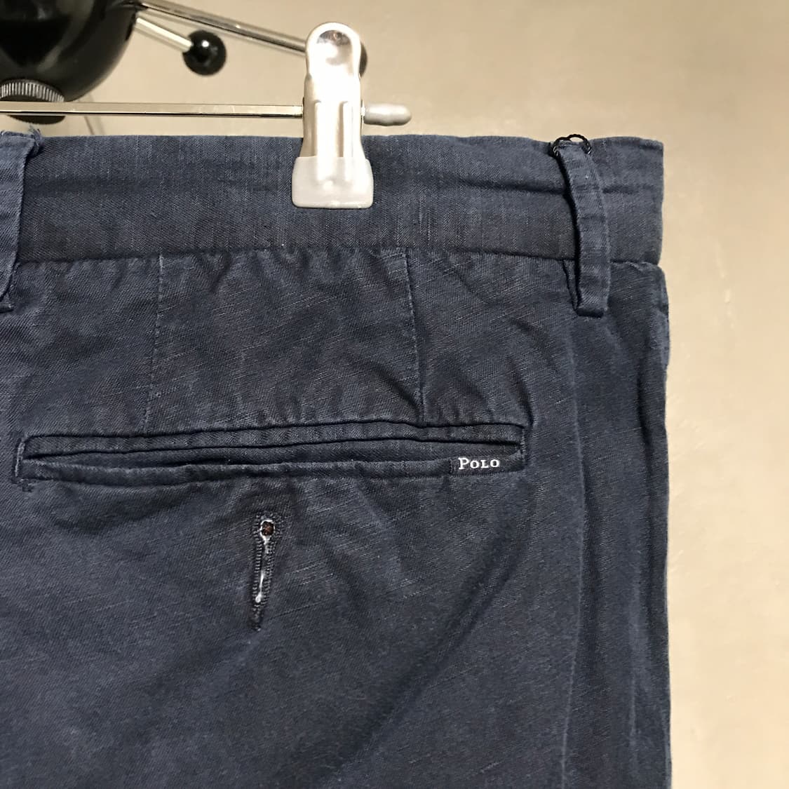 폴로 랄프로렌 QR 린넨 치노 팬츠 네이비 33/32 상품이미지4