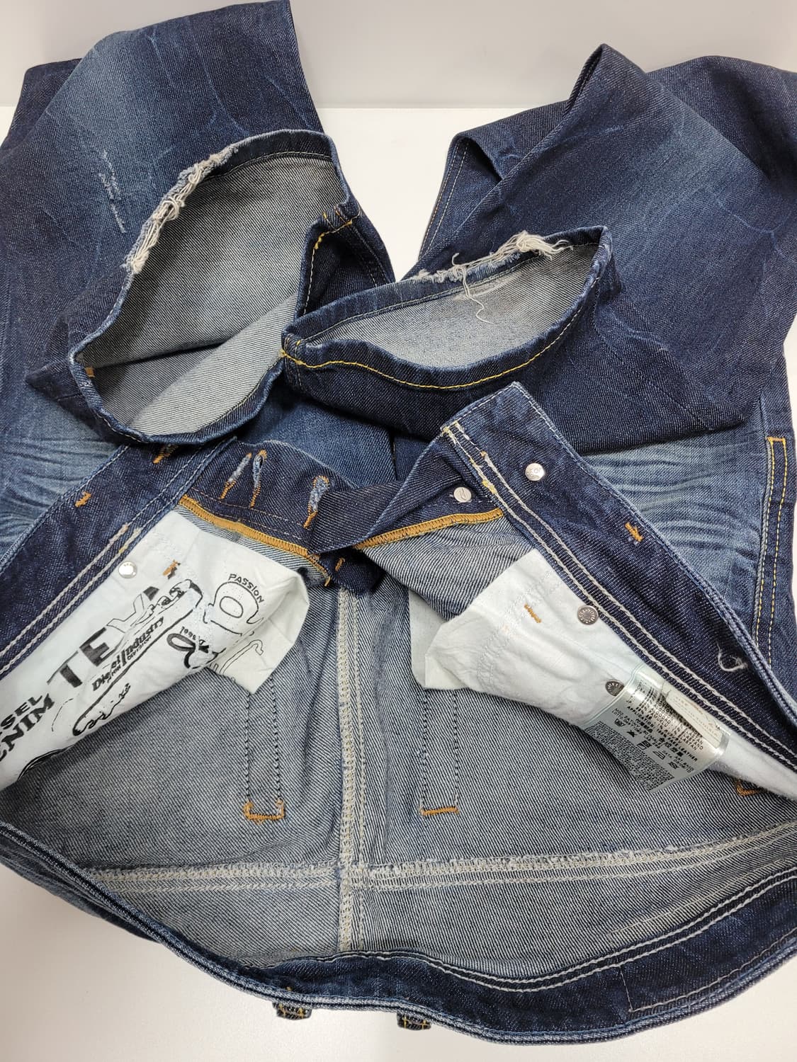 DIESEL 디젤 세미 부츠컷 데님 청바지 / 여 29 연청 워싱 상품이미지7