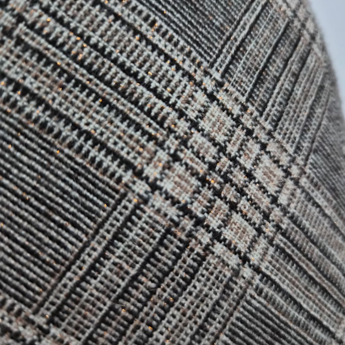 울혼방 브라운 클래식 체크 플레어 롱스커트  상품이미지7