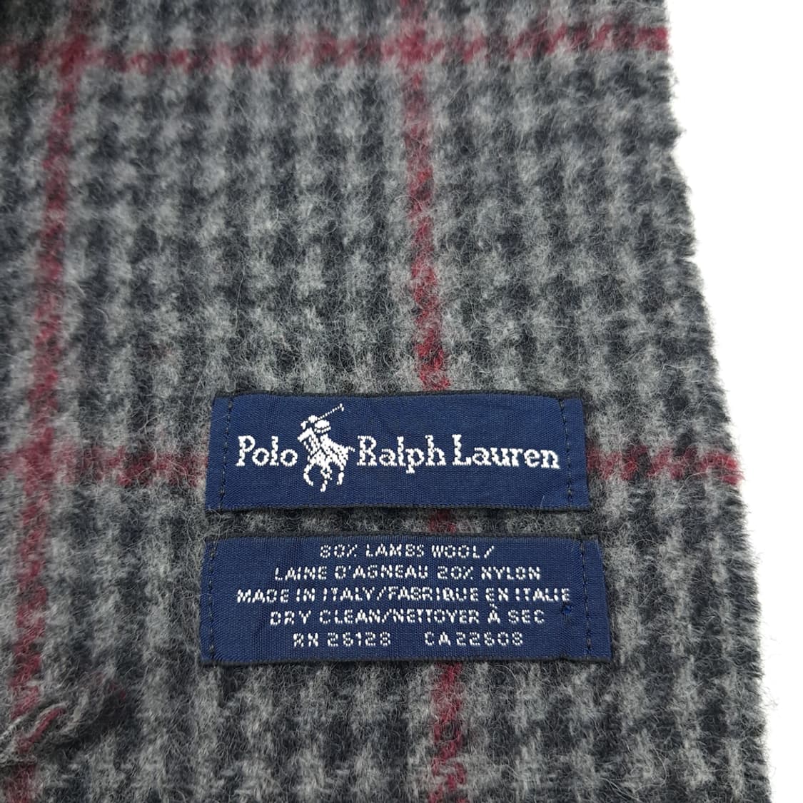 MX275 폴로 랄프로렌 윈도우페인 하운드투스 램스울 목도리 머플러 상품이미지6