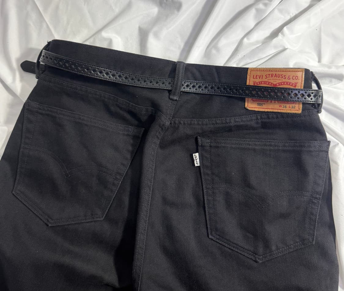 빈티지 펀칭 레더 벨트 웨스턴 상품이미지3