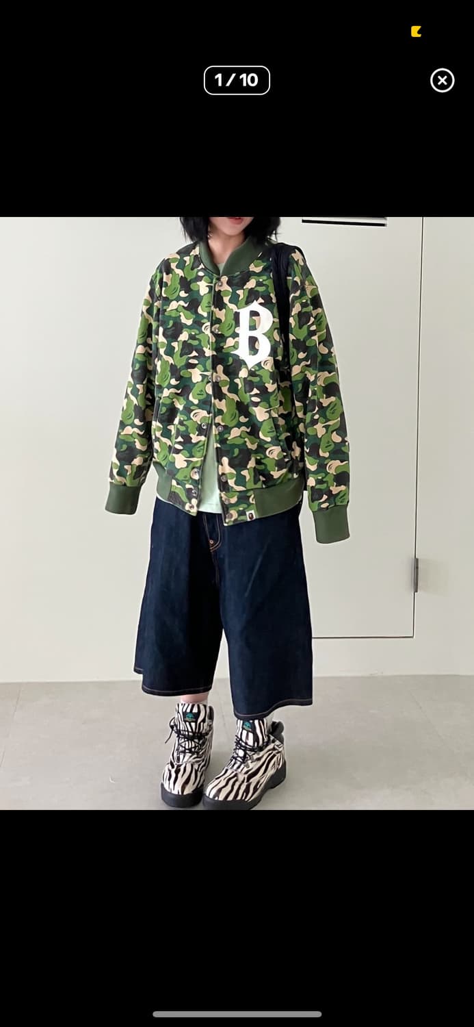 베이프 녹계 바시티  상품이미지3