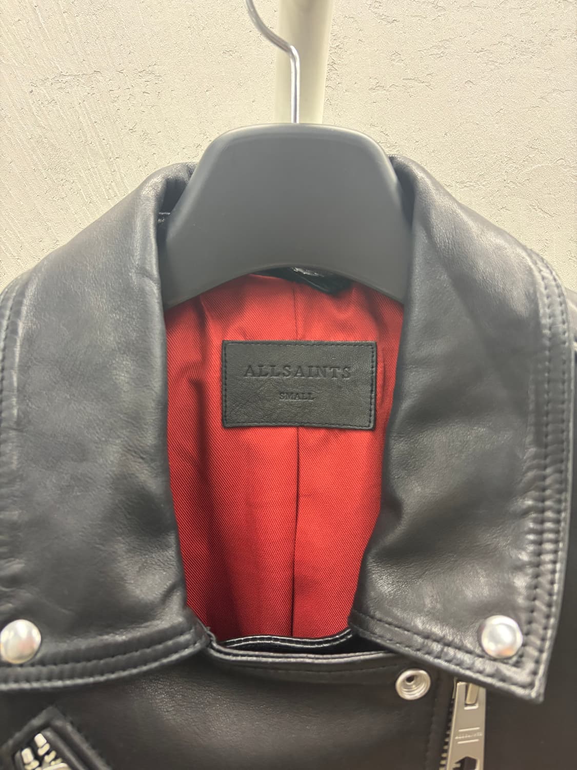 올세인츠 WILLIE BIKER 램스킨 레더자켓 S 상품이미지3