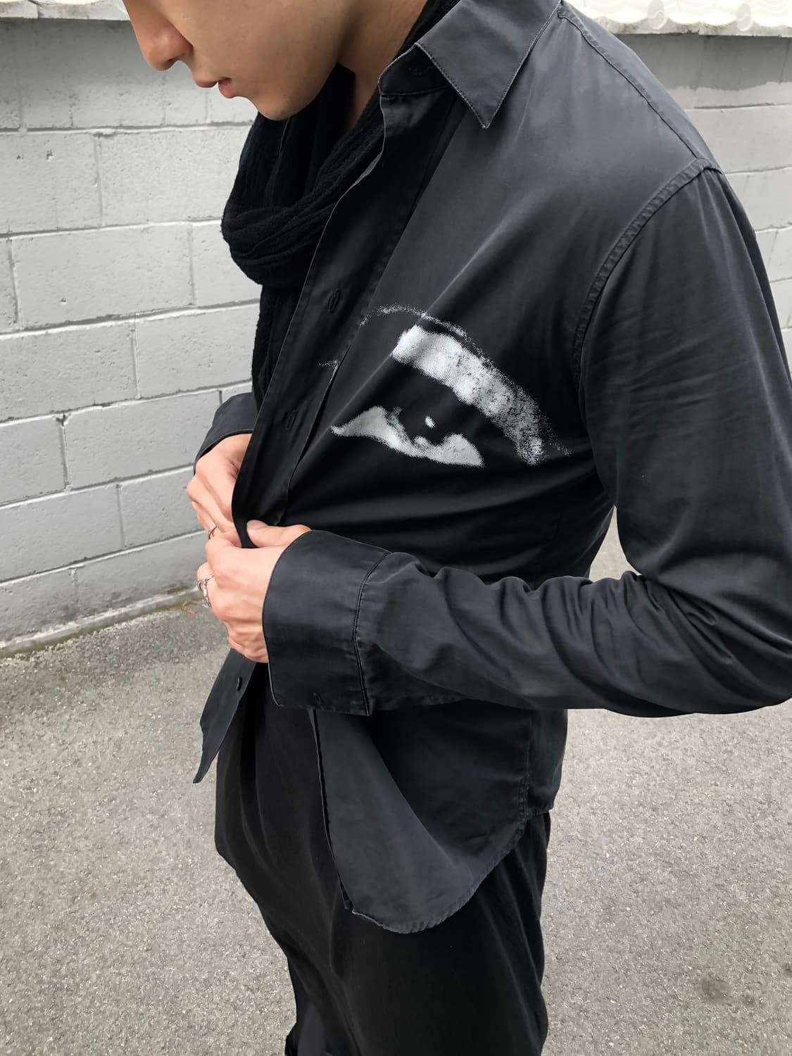 디올옴므 2004aw 에디슬리먼 퓨처 아이 셔츠 상품이미지1