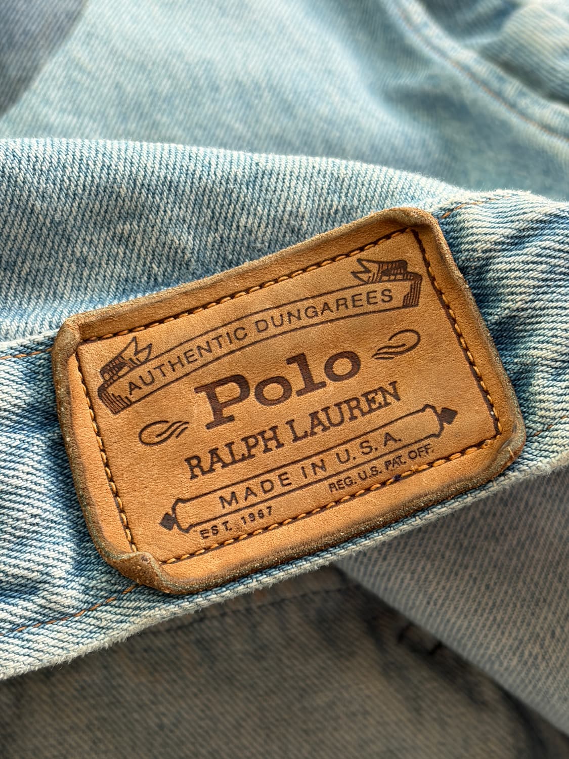90s 폴로 랄프로렌 곰돌이 USA 미제 데님 자켓 S (100) 상품이미지9